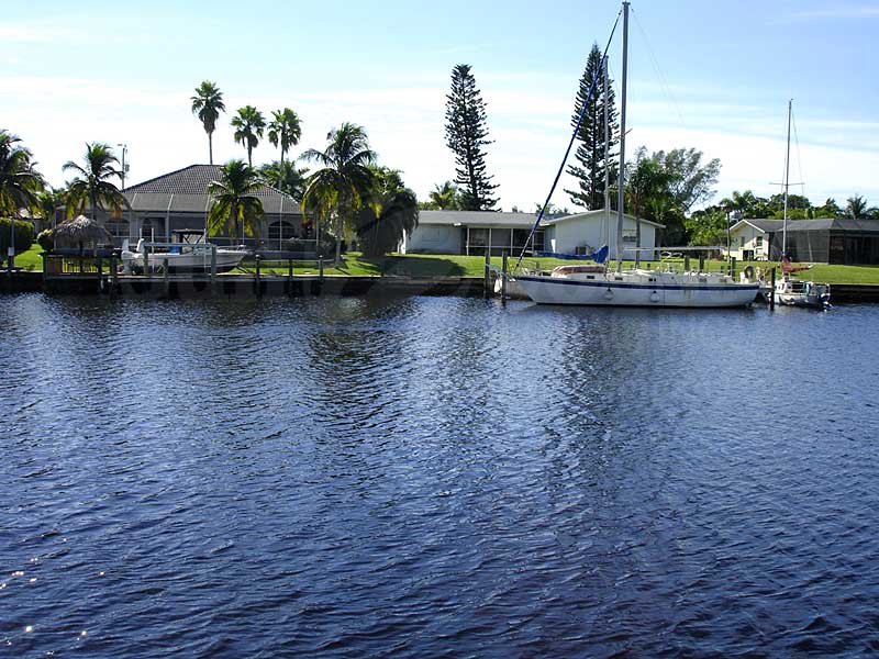 View Down the Canal From Beach Bay Villas